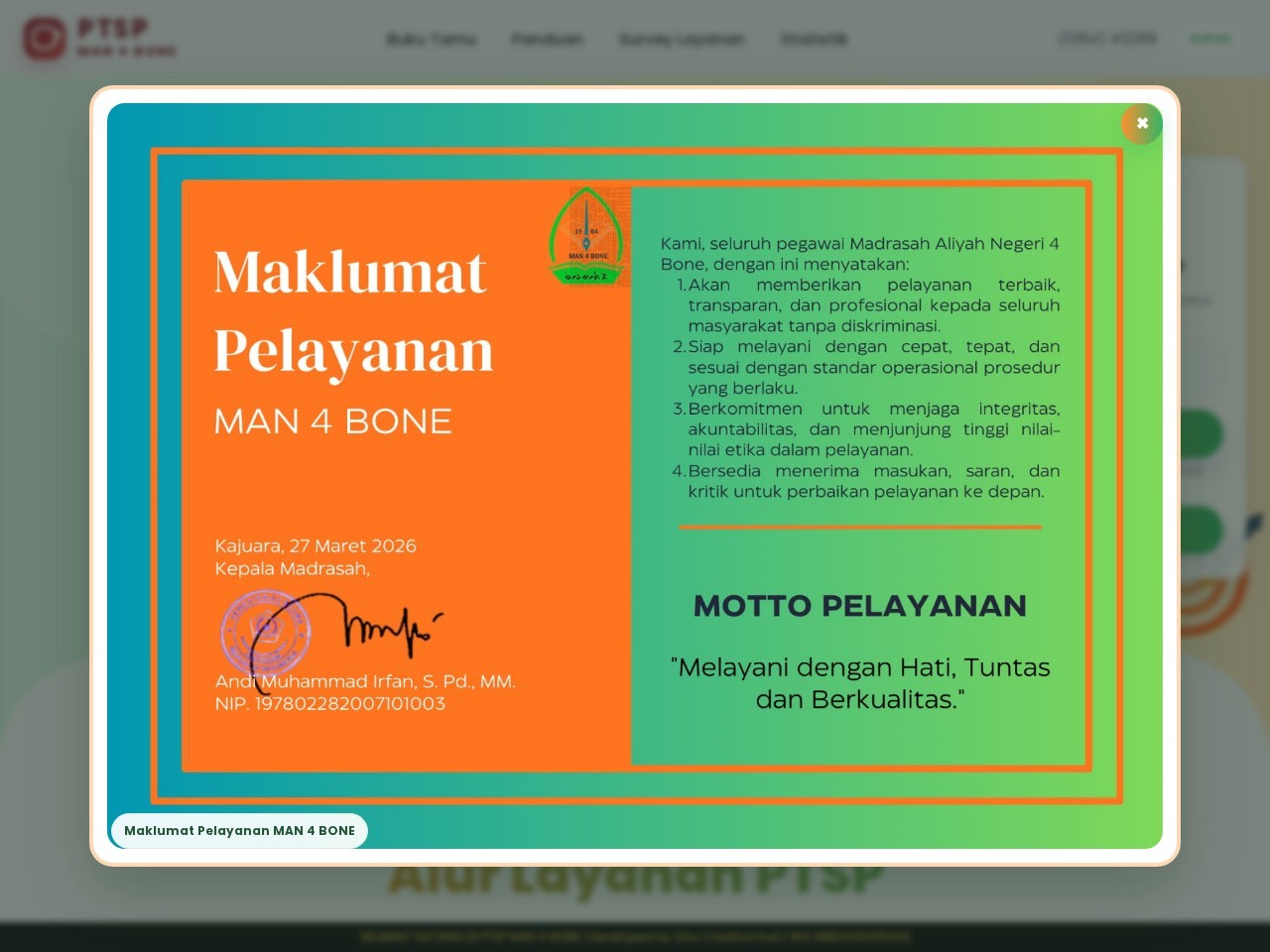 Sistem Pelayanan Sekolah Terpadu Satu Pintu