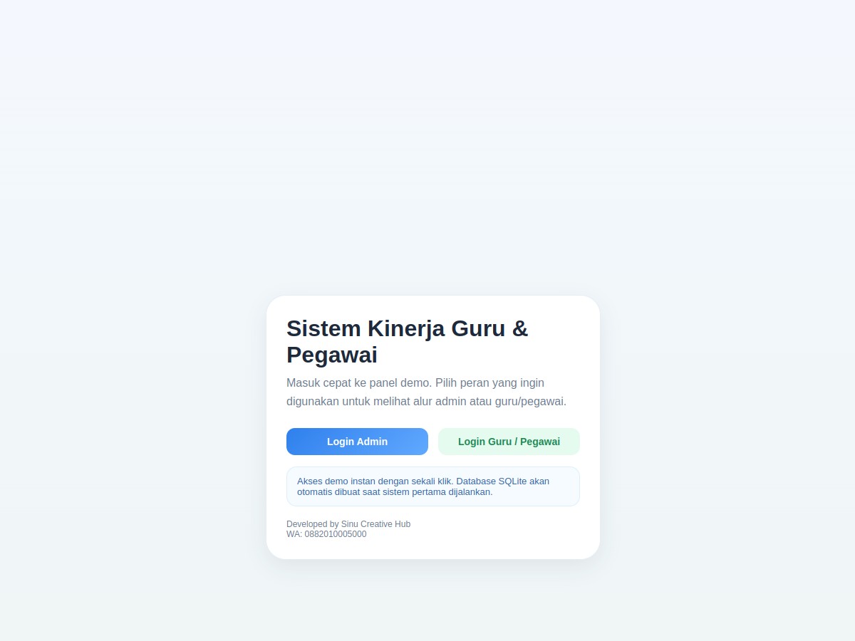Sistem Penilaian Kinerja Pegawai
