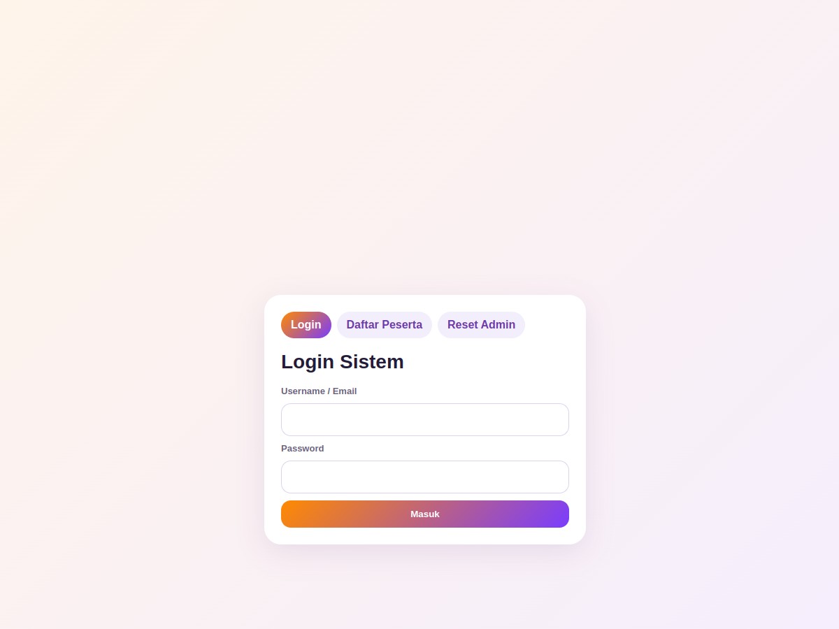 Sistem Sertifikasi Event/Seminar V2